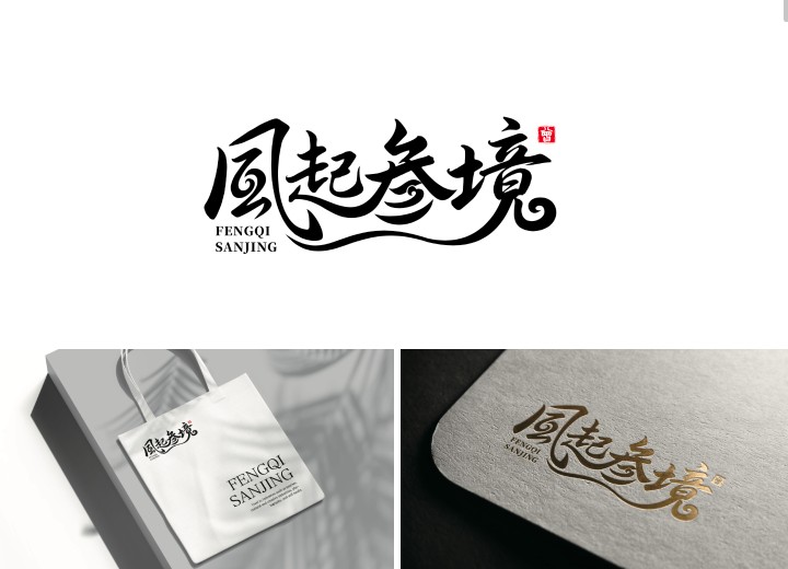 风起参境Logo定制设计案例